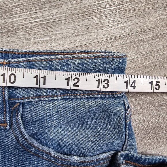 Joe's Jeans Mid-Rise Distressed Tomboy Slim Jeans Pockets Blue Women Size 25 NWT - Picture 9 of 12